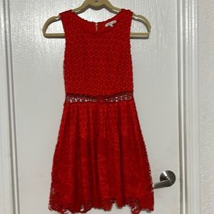 Crochet dress size s beautiful color red